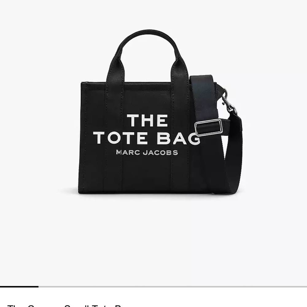 Marc Jacobs Small Black Canvas Tote